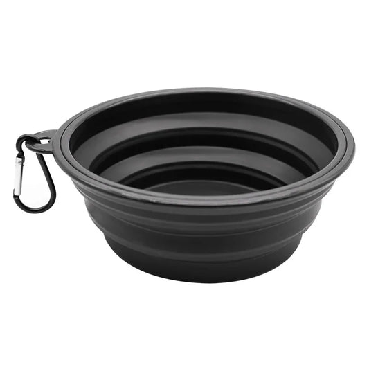Portable Foldable Silicone Pet Bowl - Collapsible Dog Cat Feeder
